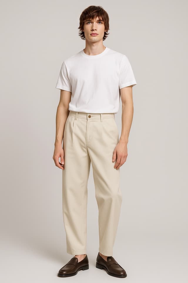 Model in casual look