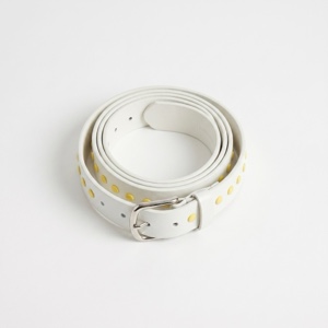 White Studded Belt