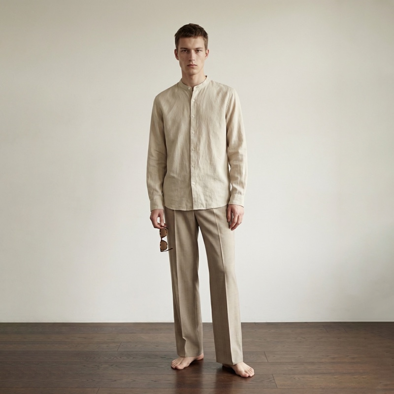 Beige Linen Shirt